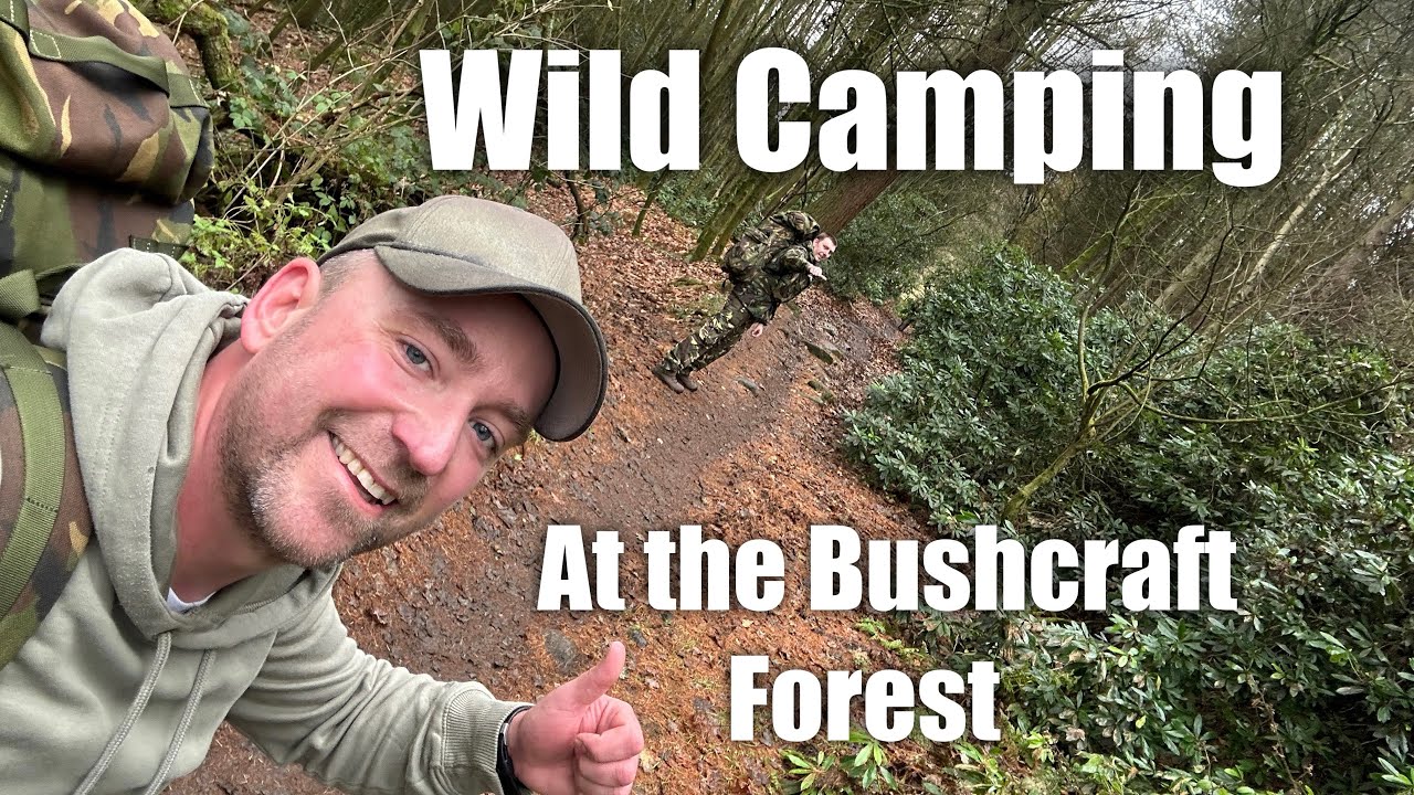 Wild Camping at the Bushcraft Forest - Winter Hammock Camp