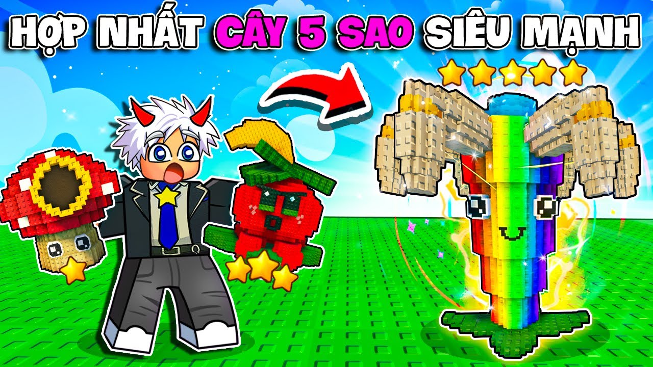BI HUỲNH HỢP NHẤT CÂY 5 SAO VÀ CHIẾN ĐẤU VỚI BRAINROT TRONG ROBLOX