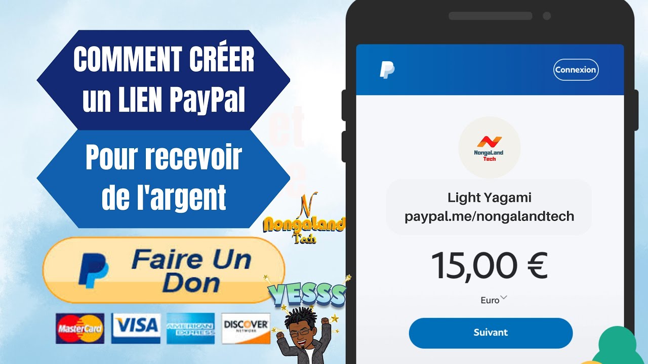 Comment OBTENIR un LIEN PayPal.Me pour SE FAIRE PAYER ou RECEVOIR DES DONS à l'INTERNATIONAL ?
