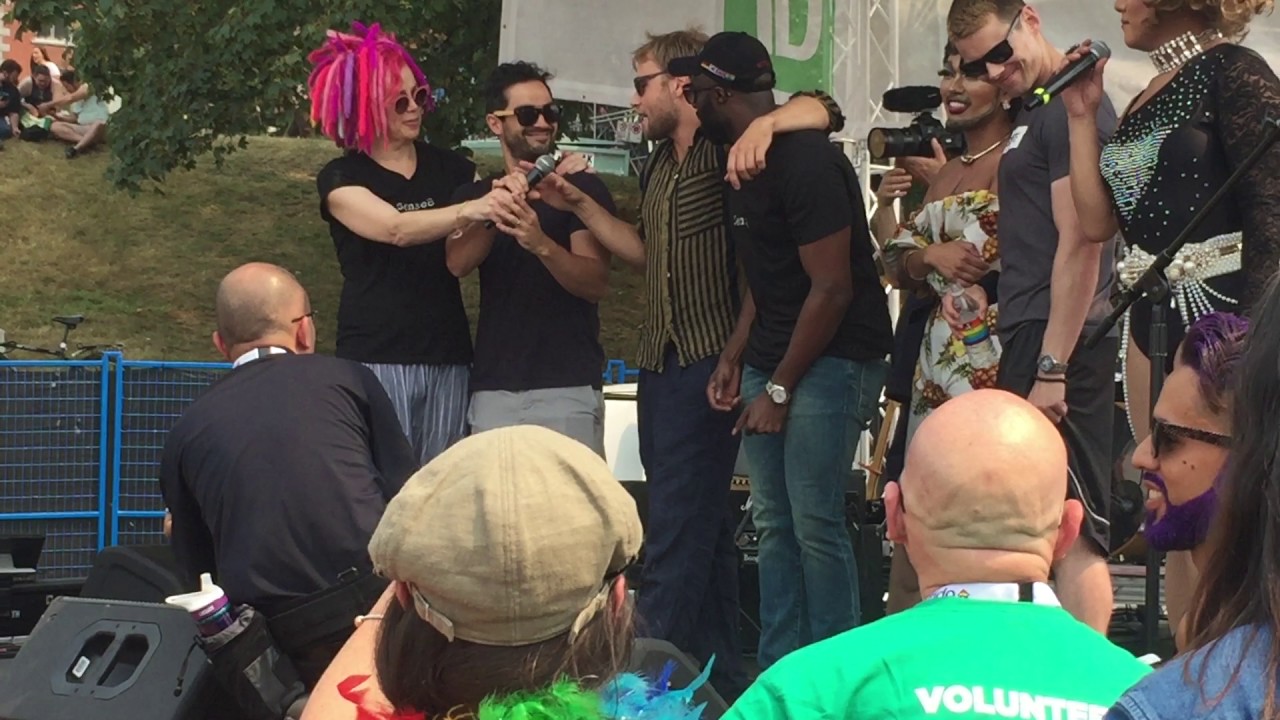 Lana Wachowski and the Sense8 cast in Vancouver Pride 2017