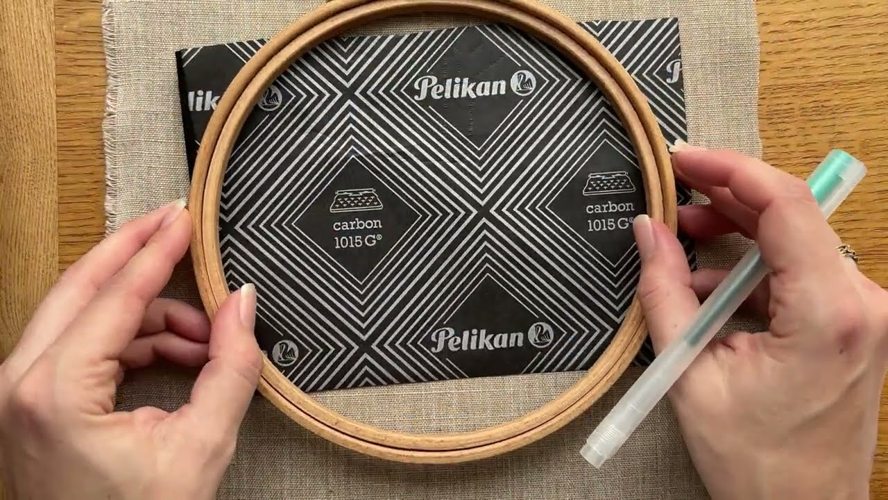 Transfer an embroidery pattern in real time