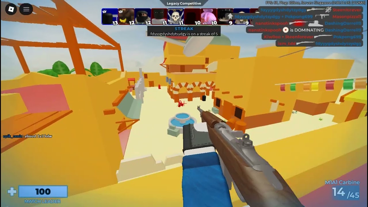 PLAYING ROBLOX ARSENAL TILL I GET AWSOME AIM!!!! How many shots will I miss? | SERIES PART: 1