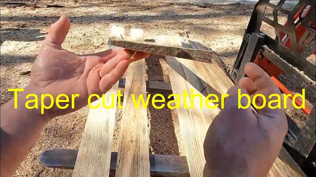 MILLING WEATHERBOARD TURBOSAWMILL | HARD TO SEE RULER HACK | HOW TO CUT WEATHERBOARD SIDING