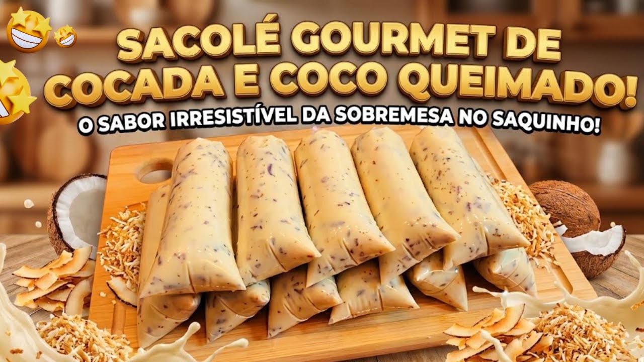 VENDA MAIS COM COCO: Aprenda o Geladinho de Cocada e Coco Queimado (Passo a Passo)