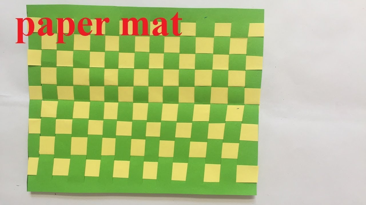How to make a paper mat | How to make mat with paper | Easy Paper Mat Crafts & Arts