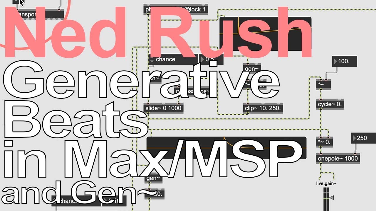 Max 8 Tutorial - Generative Beats = Ned Rush