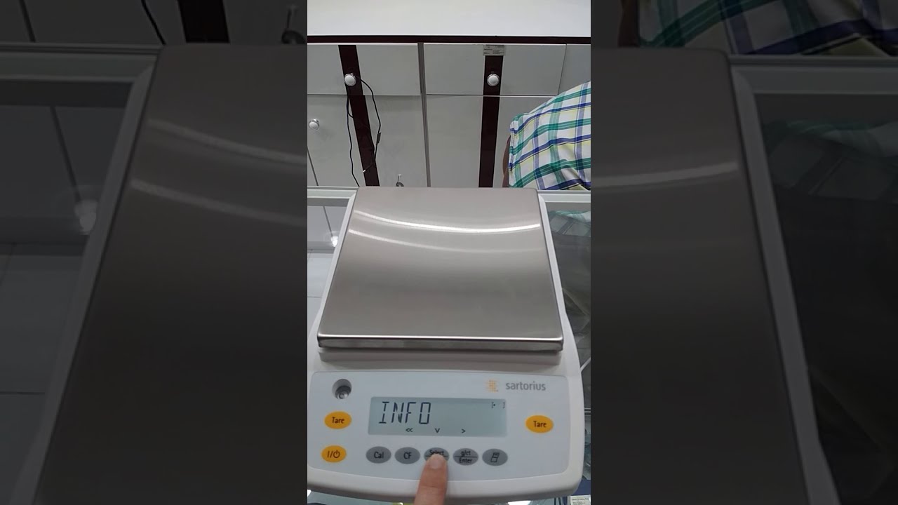 External Calibration of Sartorius Balance
