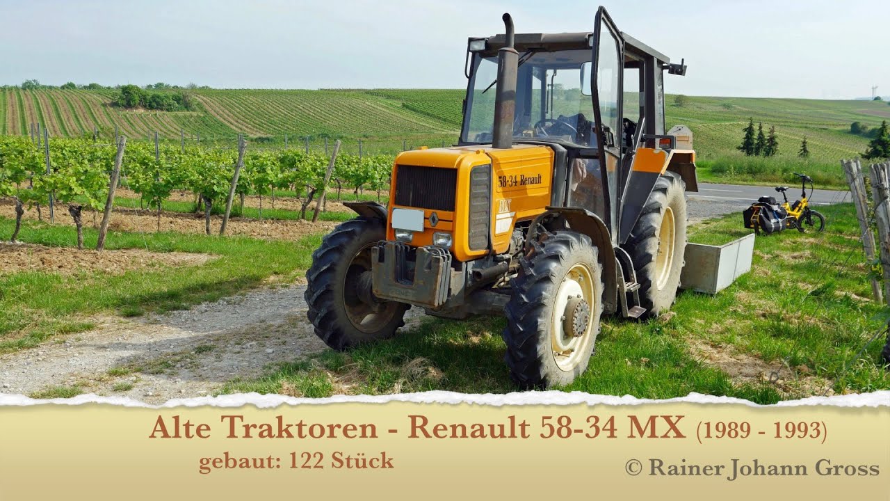 Alte Traktoren - Renault 58-34 MX - R 3122 A - S (1989 - 1993) gebaut: 122 Stück