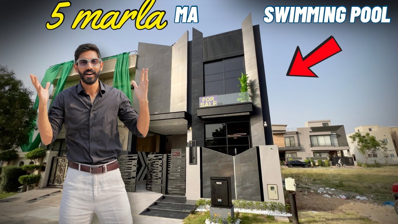 5 Marla House with Infinity Swimming Pool for sale in DHA Lahore