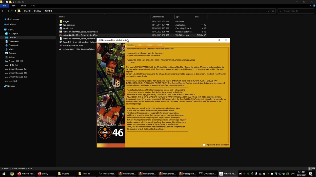 SimCity 4 Network Addon Mod (NAM) installation guide