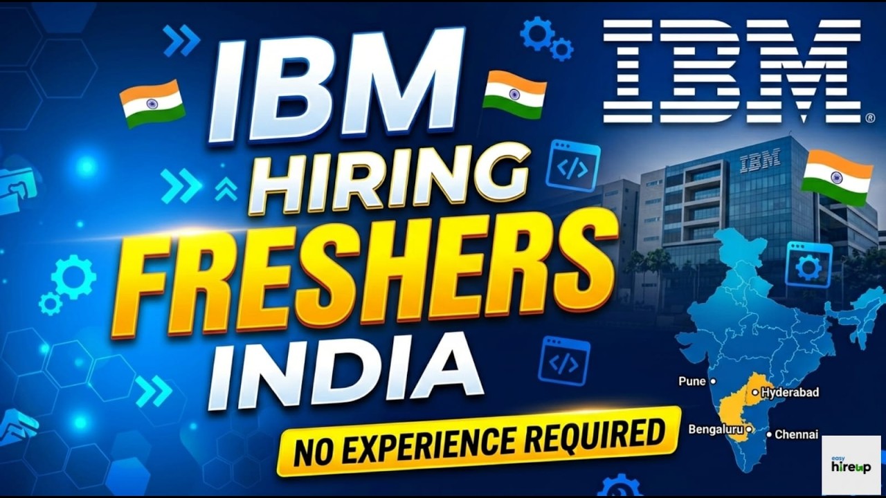 IBM Hiring 2026| Application Developer Job | Freshers Apply Now | Pune | Cloud FullStack Role | Job