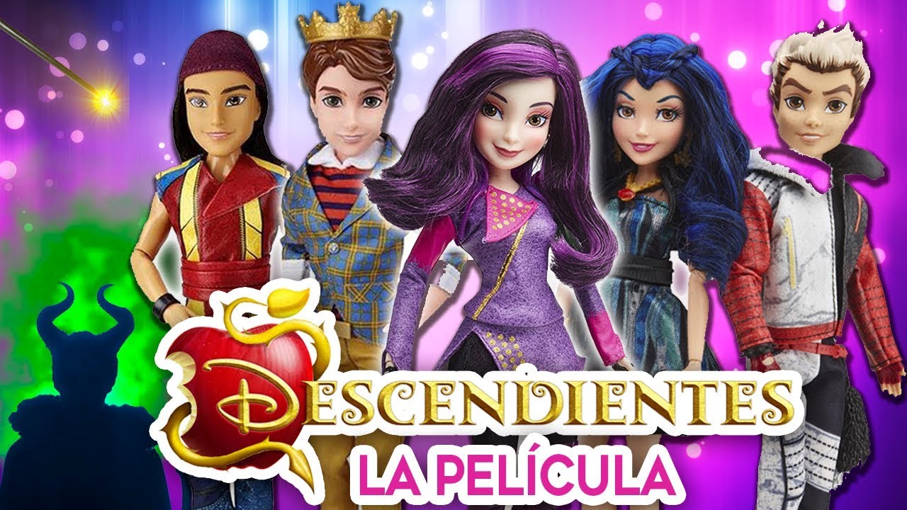 🍎 DESCENDIENTES La PELICULA de DISNEY Channel con Muñecas y Juguetes Fantásticos