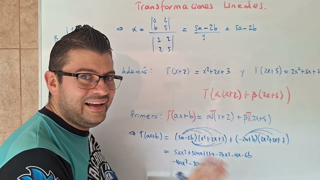 Un ejercicio FÁCIL del cálculo del criterio de una Transformación Lineal con espacios de polinomios.