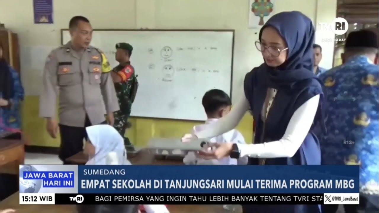 EMPAT SEKOLAH DI TANJUNGSARI SUMEDANG MULAI TERIMA PROGRAM MBG