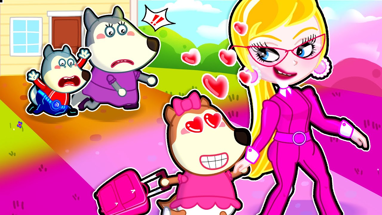 Familia Wolfoo Español | LUCY ADOPTADA POR LA FAMILIA BARBIE ?? - Dibujos Animados Educativos