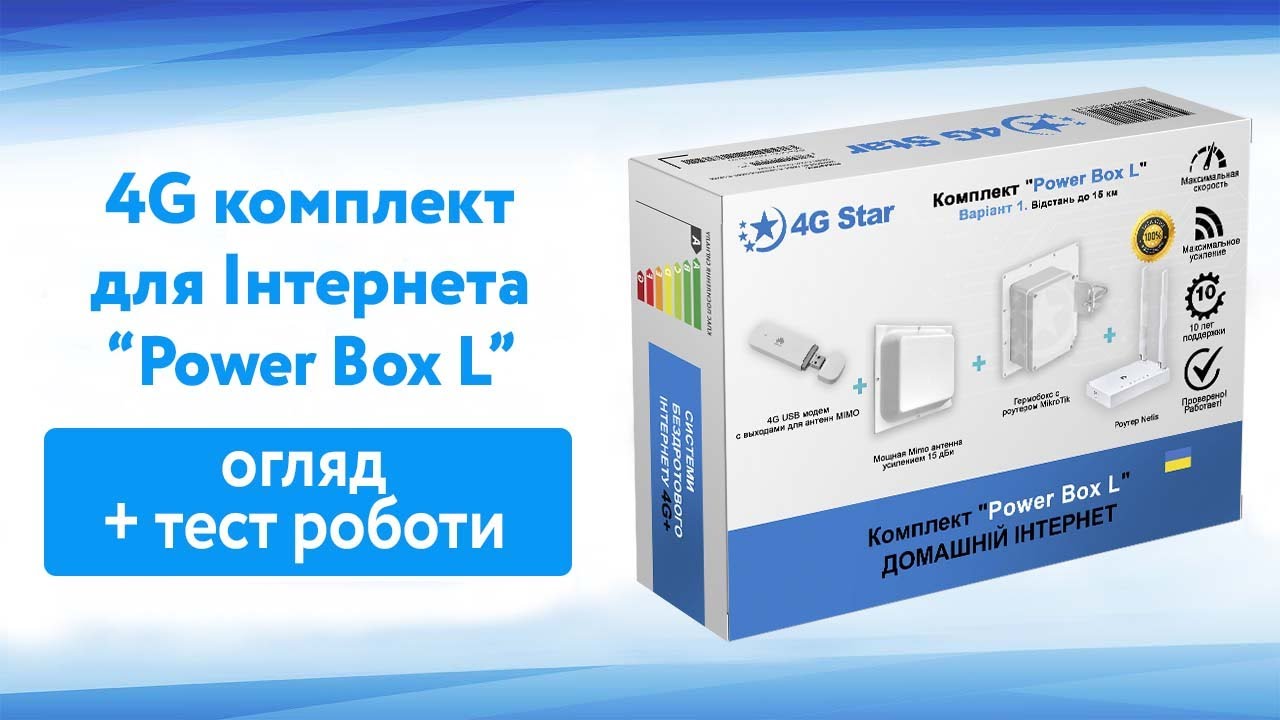 Відео огляд комплекту для 4G Інтернету 