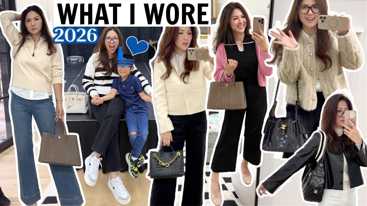 FIRST 'WHAT I WORE' OF 2026 at A NEW HOUSE | NEUTRAL CHIC TROUSER OOTD WITH WHITE SNEAKERS | CHARIS
