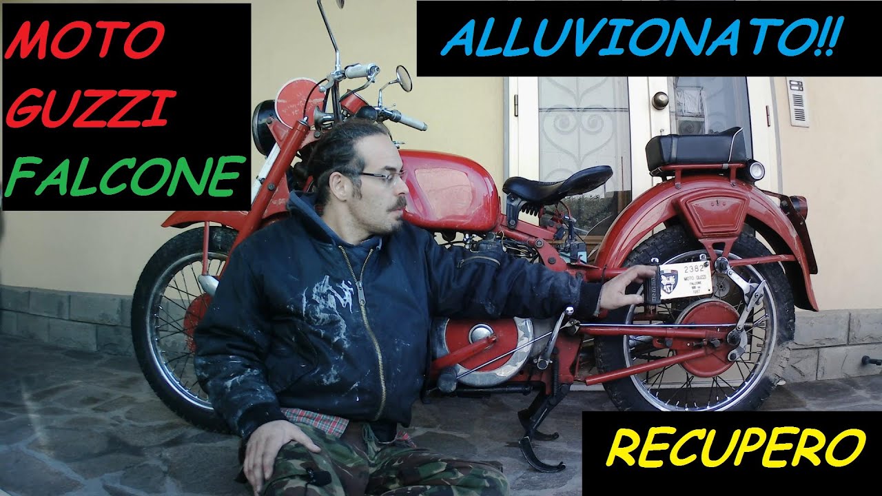 MOTO GUZZI FALCONE ALLUVIONATO SMONTAGGIO 1