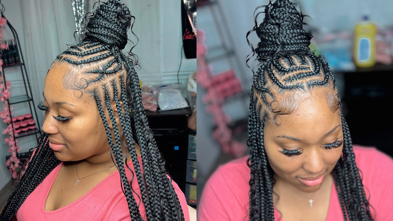 Trending Tetris Fulani Braids🔥 | Full Tutorial