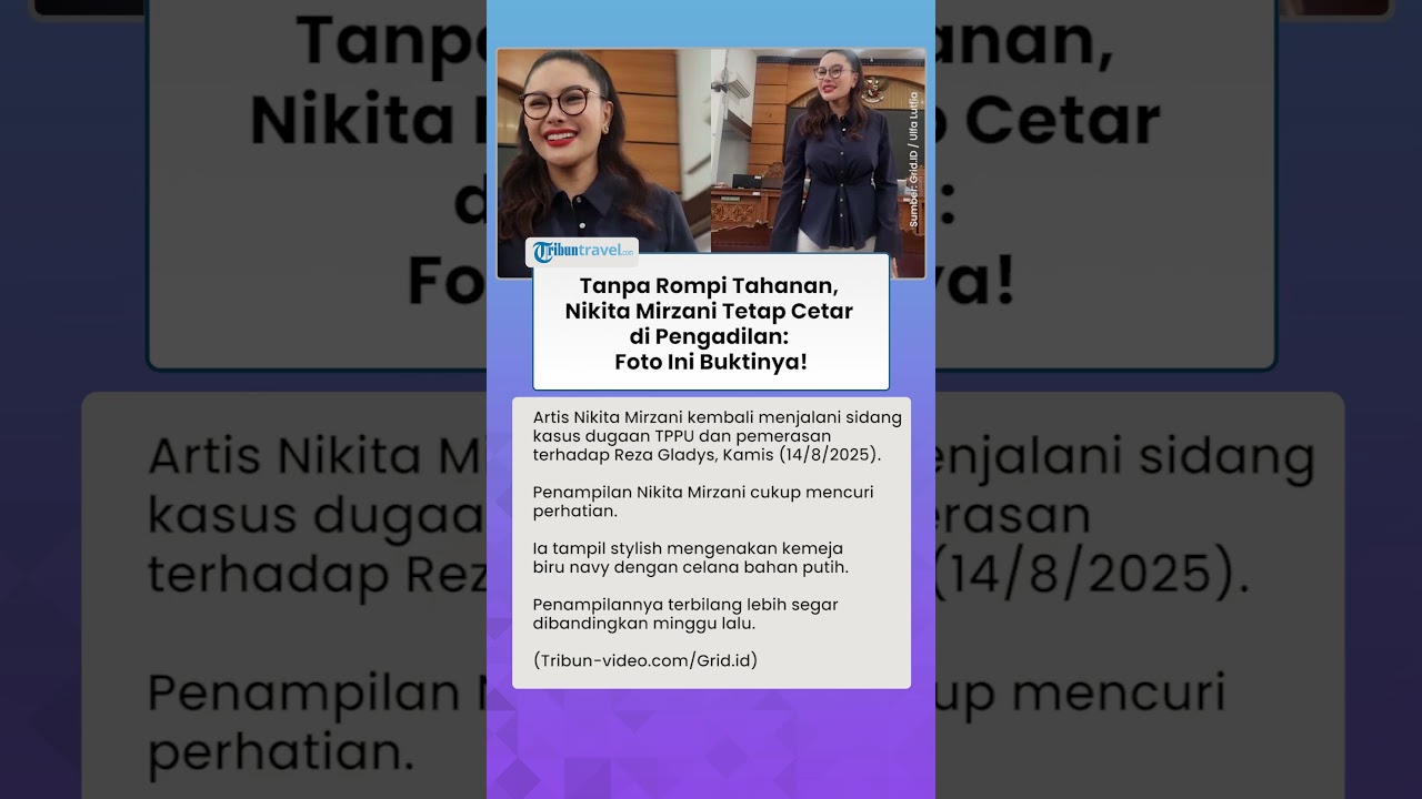Tanpa Rompi Tahanan, Nikita Mirzani Tetap Cetar di Pengadilan: Foto Ini Buktinya!