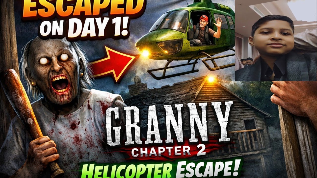 I escape from Granny house in 1 day with the help of helicopter part3