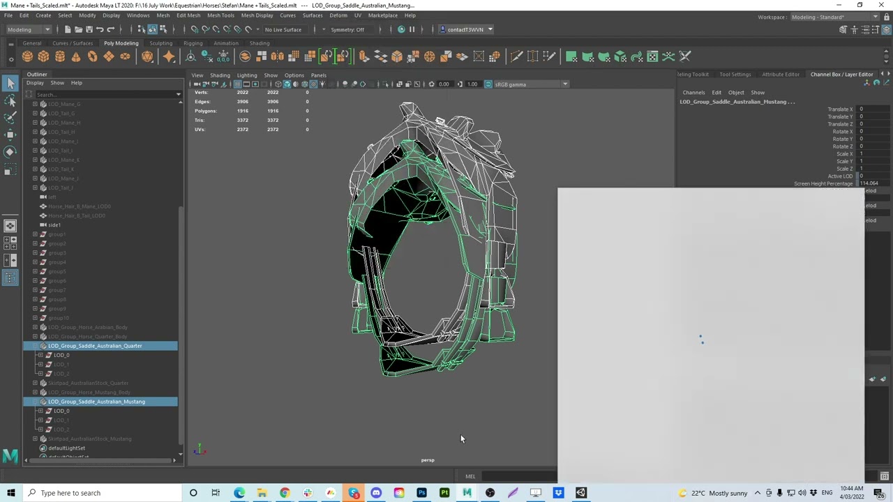 Maya - Blendshapes with LODs