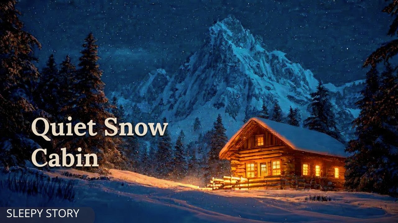 Night in a Snow Covered Mountain Cabin | Sleep Story for Adults