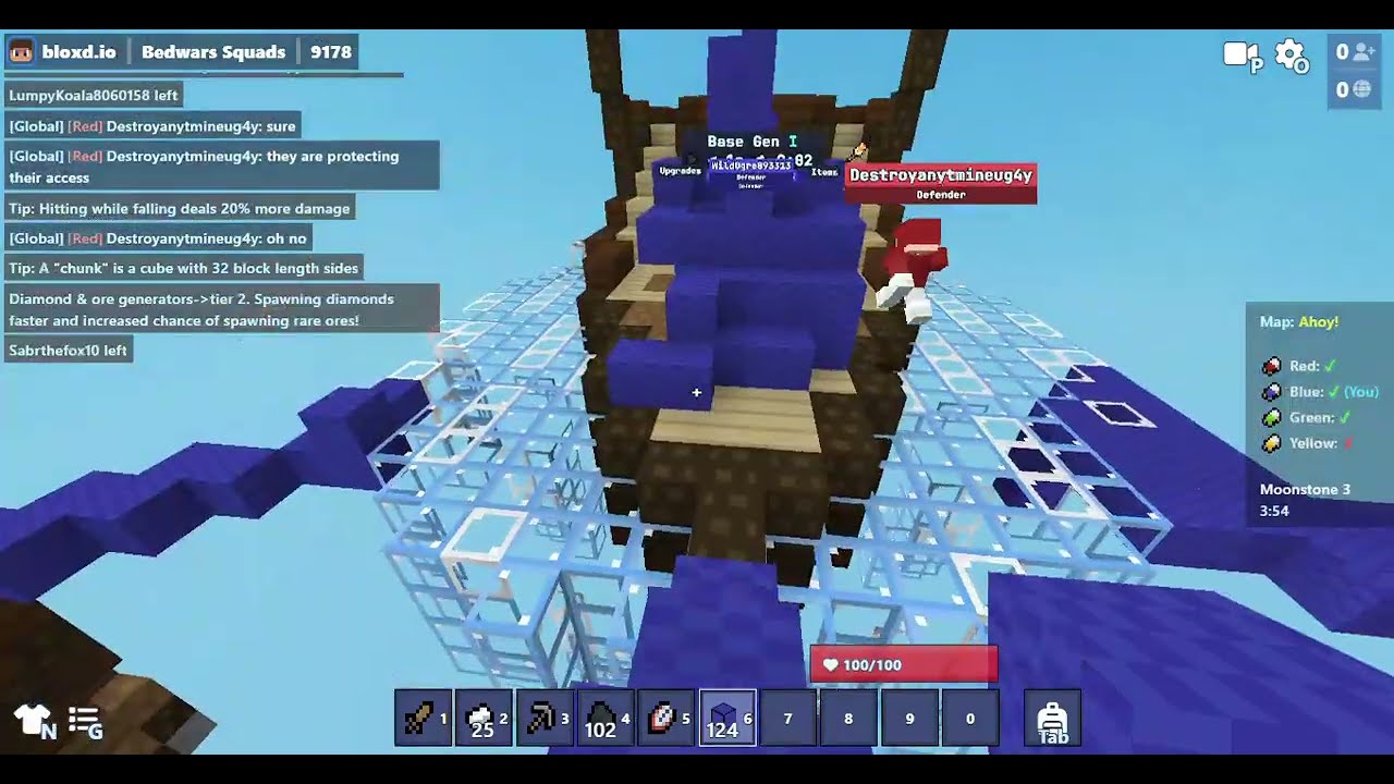 bed war at minecraft #minecraft #bedwars #gaming #bloxdio