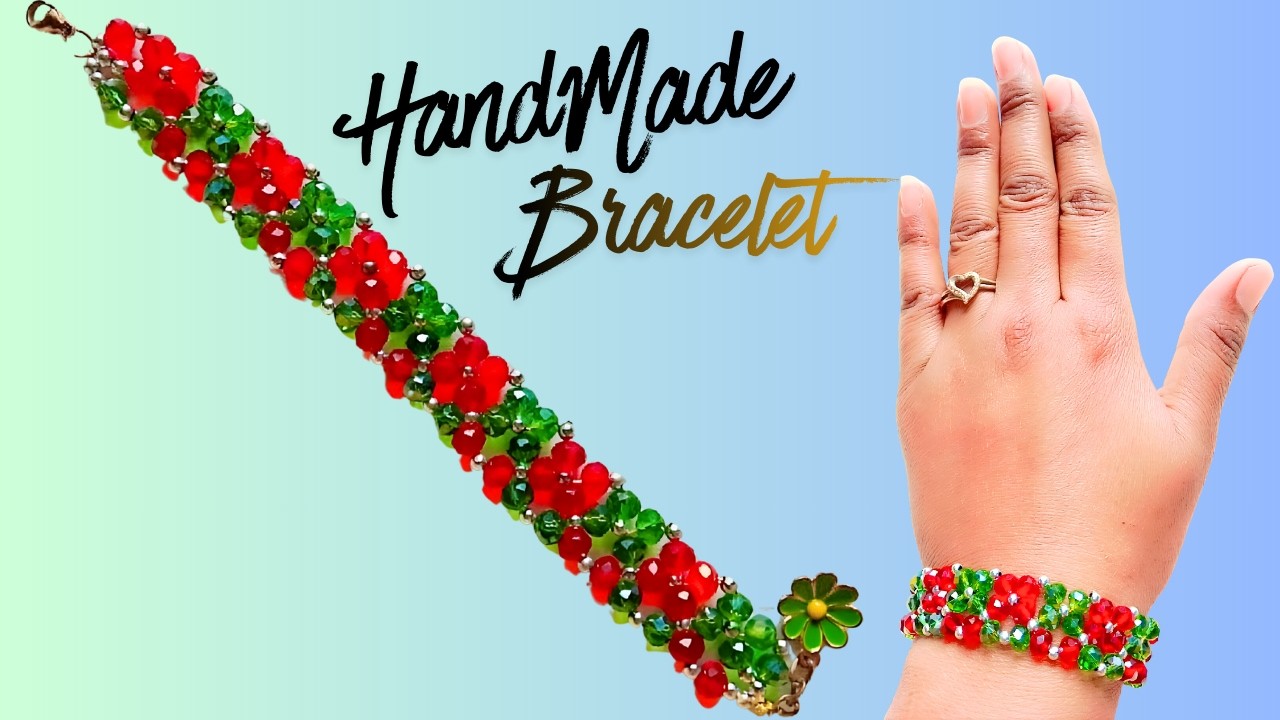 DIY Glam Crystal & Pearl Bracelet | Easy Cute Beaded Jewelry at Home 💎