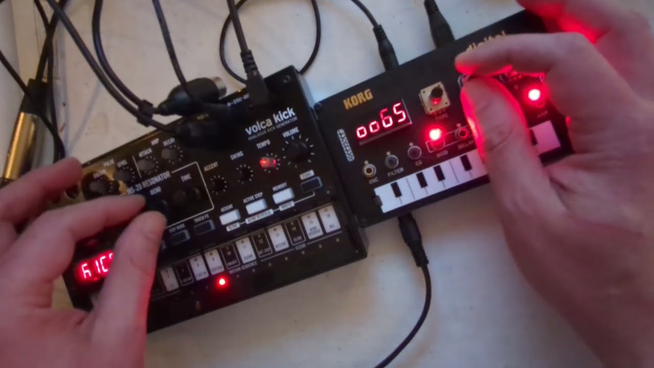 Korg NTS-1 Tryout Synth Jam w/ Volca Kick