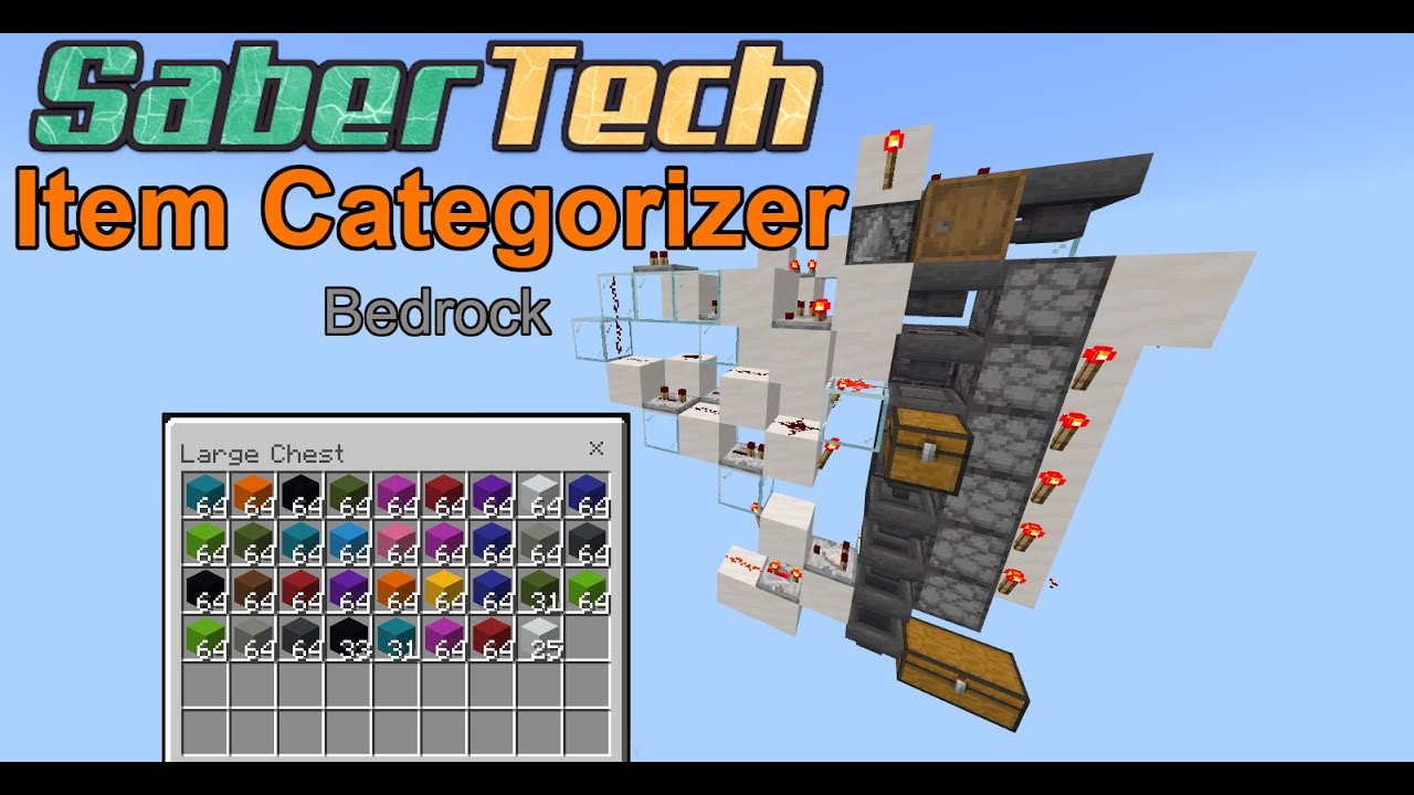 Item Categorizer (Slot-reservation-free multi-item sorter) - SaberTech - Bedrock