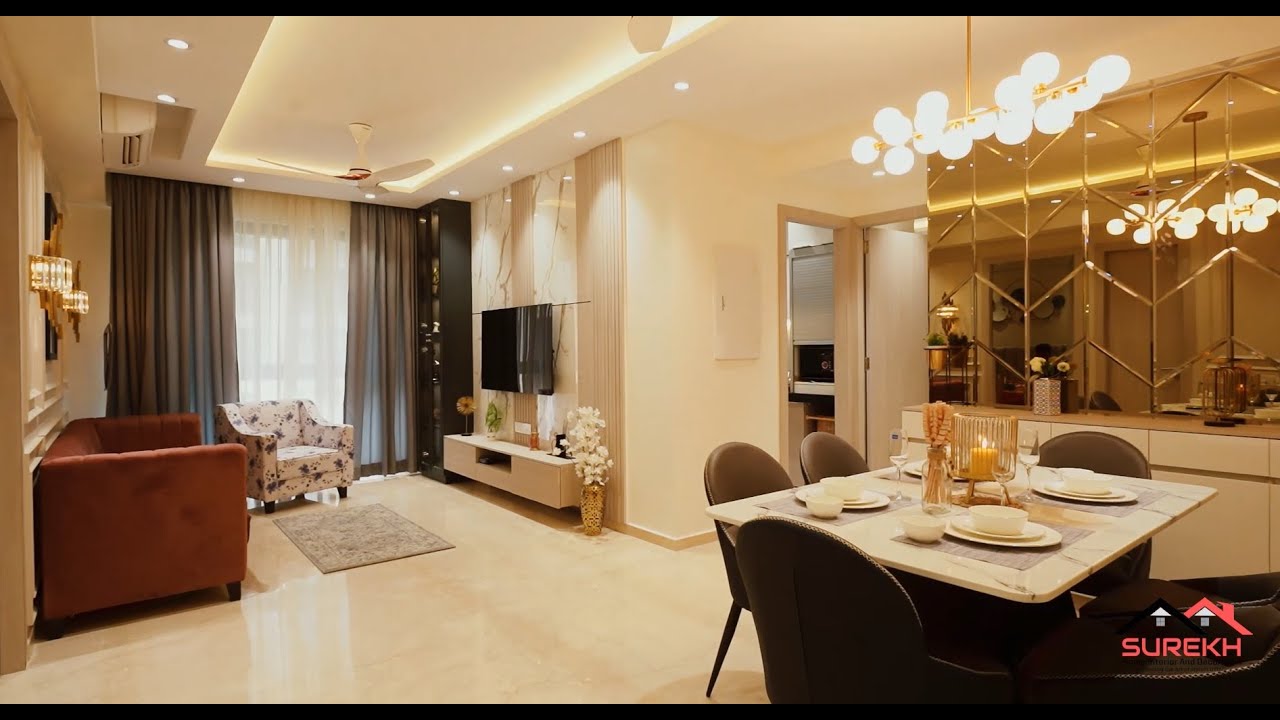 2 BHK Interior Design |Lodha Sterling Thane| Design By Surekh Interior