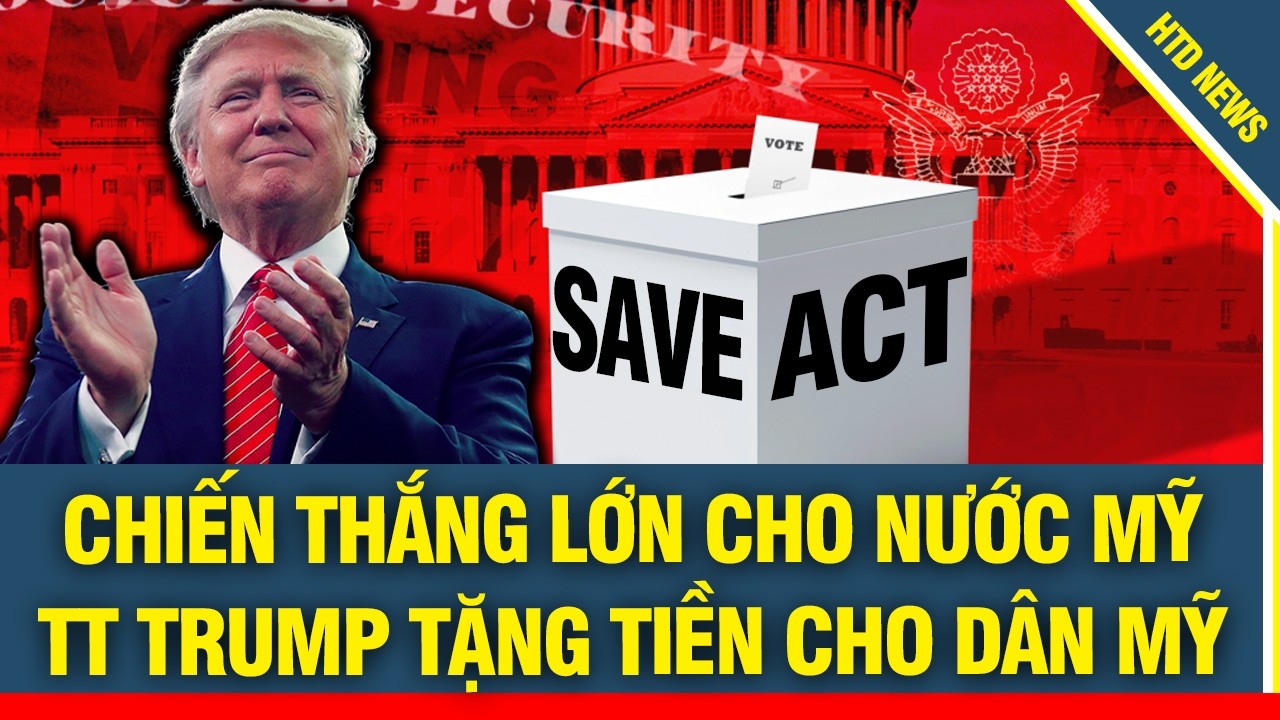 Đạo luật SAVE chính thức bước qua cửa ải thượng viện, Hàng triệu dân Mỹ sắp nhận 4000$ vào tài khoản