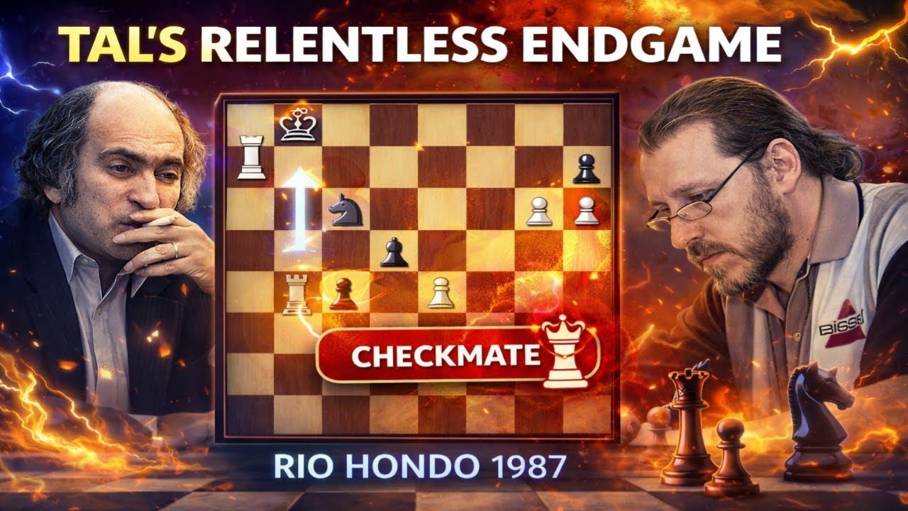 From a Quiet English Opening to a Full-Board Checkmate | Tal’s Relentless Endgame March