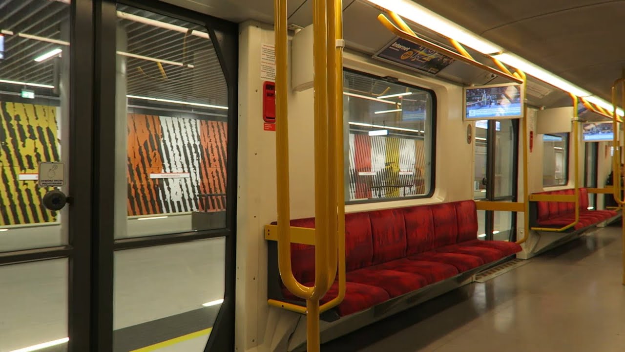 Metro Warszawskie - Przejazd całą trasą linii M2 (Bródno-Bemowo) - Siemens Inspiro #50