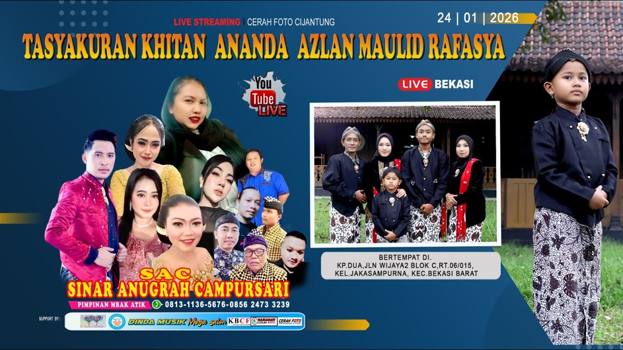 Live  Campursari SAC  081311365676  085624733239 Khitanan  Ananda Azlan Maulid Rafaya  Dinda Audio 1