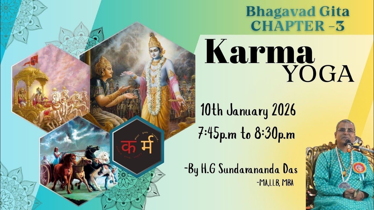 Karma Yoga || Chapter-3|| Day3 || Bhagavad Gita Course