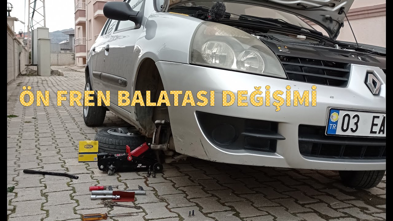 Renault Clio Ön Fren Balatası Değişimi / Renault Clio 1,4 K7J   Front Brake Pads