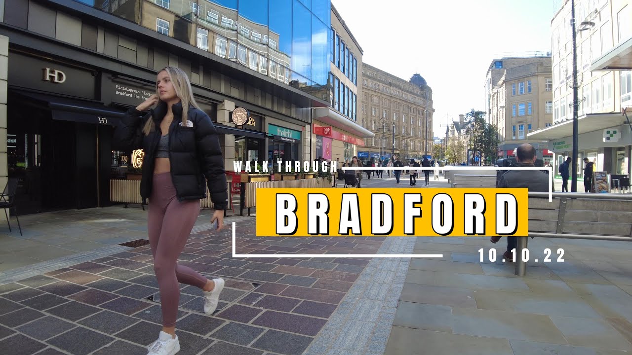 Bradford Town Centre Walk Through 4K (10.10.22)