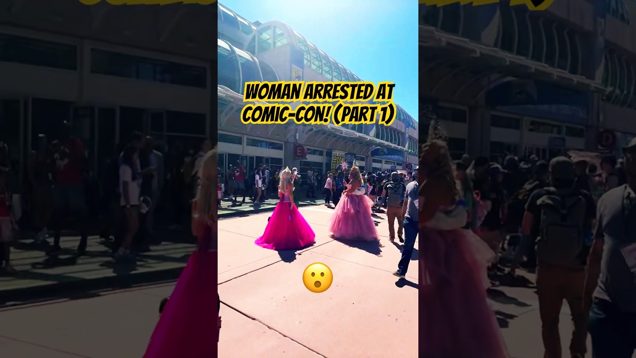 Woman Detained in Front of Comic-Con 2025! (Part 1) &ndash; Shocking Scene Caught Live #comiccon #sdcc