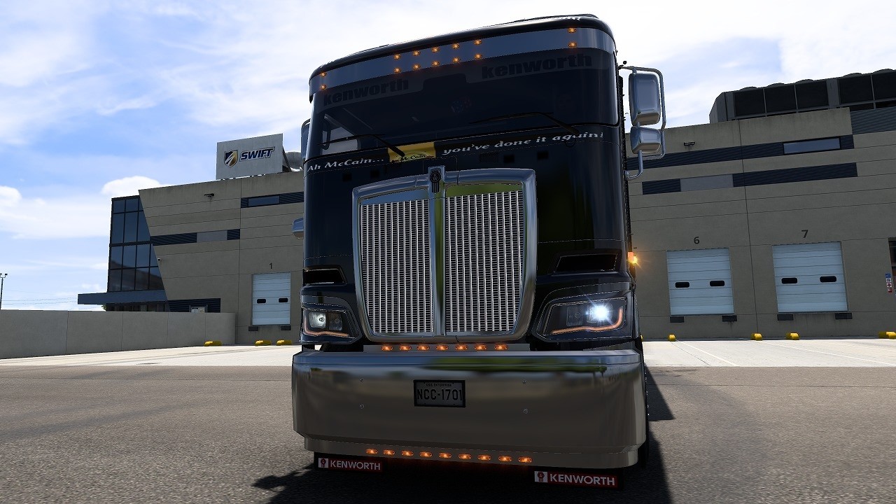 ATS 1.55 Mod Kenworth K220｜Detroit Diesel Series 60 Straight Pipe Sound Jake Brake｜POV Driving