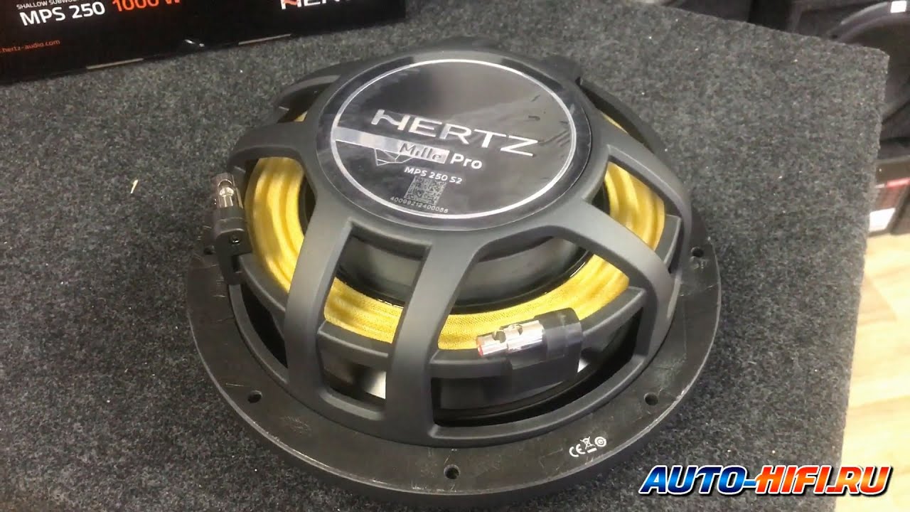 Сабвуферные динамики Hertz MPS 250 S2 и S4