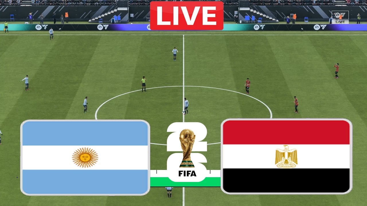 Argentina vs Egypt LIVE | FIFA World Cup 2026 | Full Match Streaming | FC 26 Gameplay Simulation
