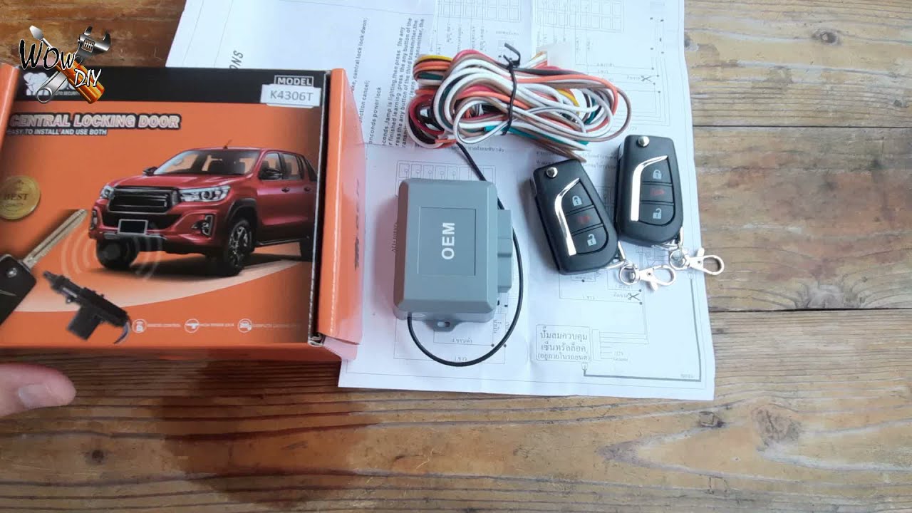 ติดตั้งกุญแจรีโมท เซ็นทรัลล็อค โตโยต้า วีโก้ Toyota Hilux Vigo