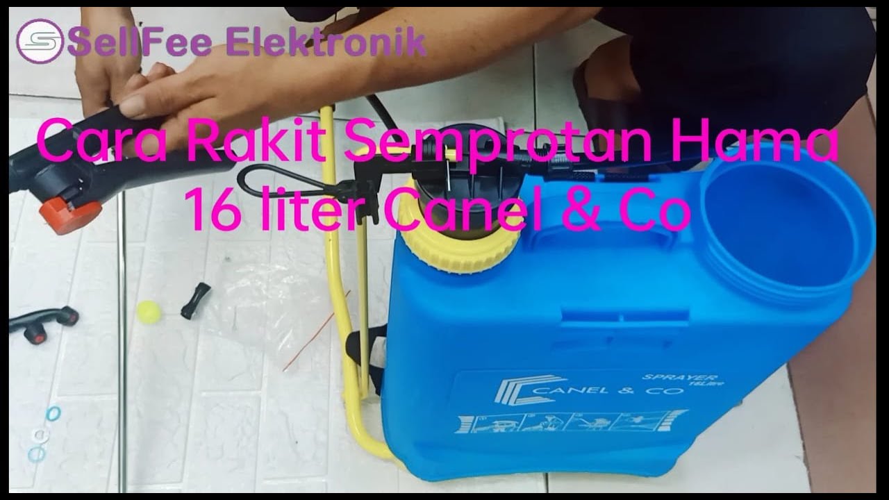 cara rakit semprotan Hama 16 liter Canel & Co