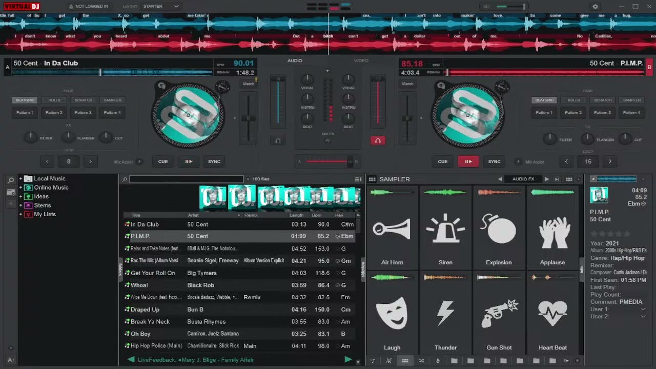 VIRTUAL DJ JAM SESSION- 2000'S HIP HOP 1-4-25 