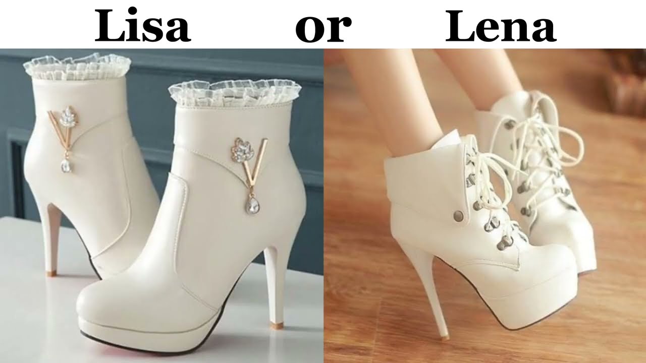 Lisa or Lena choose your favorite footwear 💕 