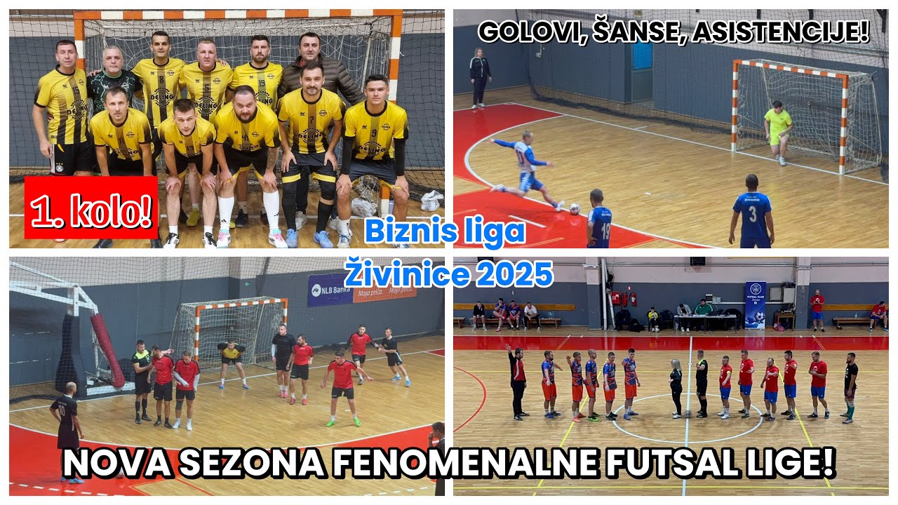 BIZNIS LIGA U ŽIVINICAMA POČINJE! UŽIVAJTE U ODLIČNOM FUTSALU! | Biznis liga Živinice 2025 - 1. kolo