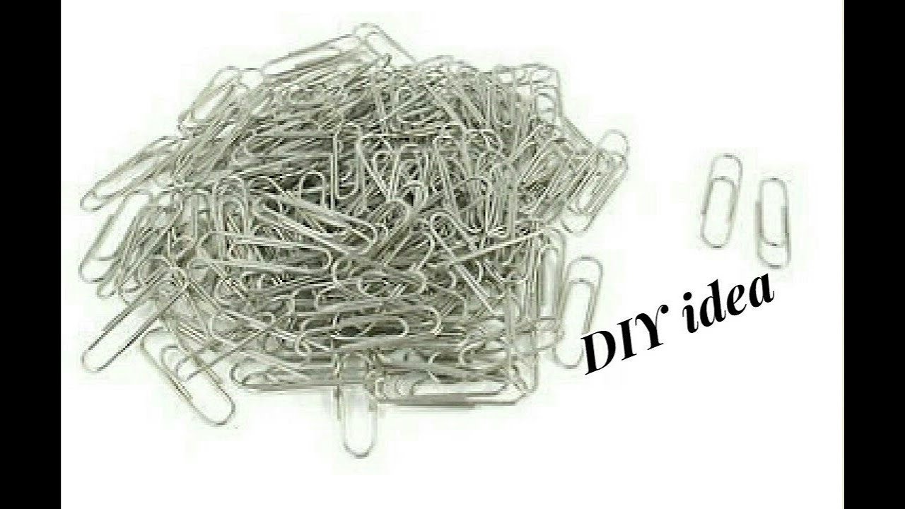 Unique DIY idea with paper clips | jewellery tutorials