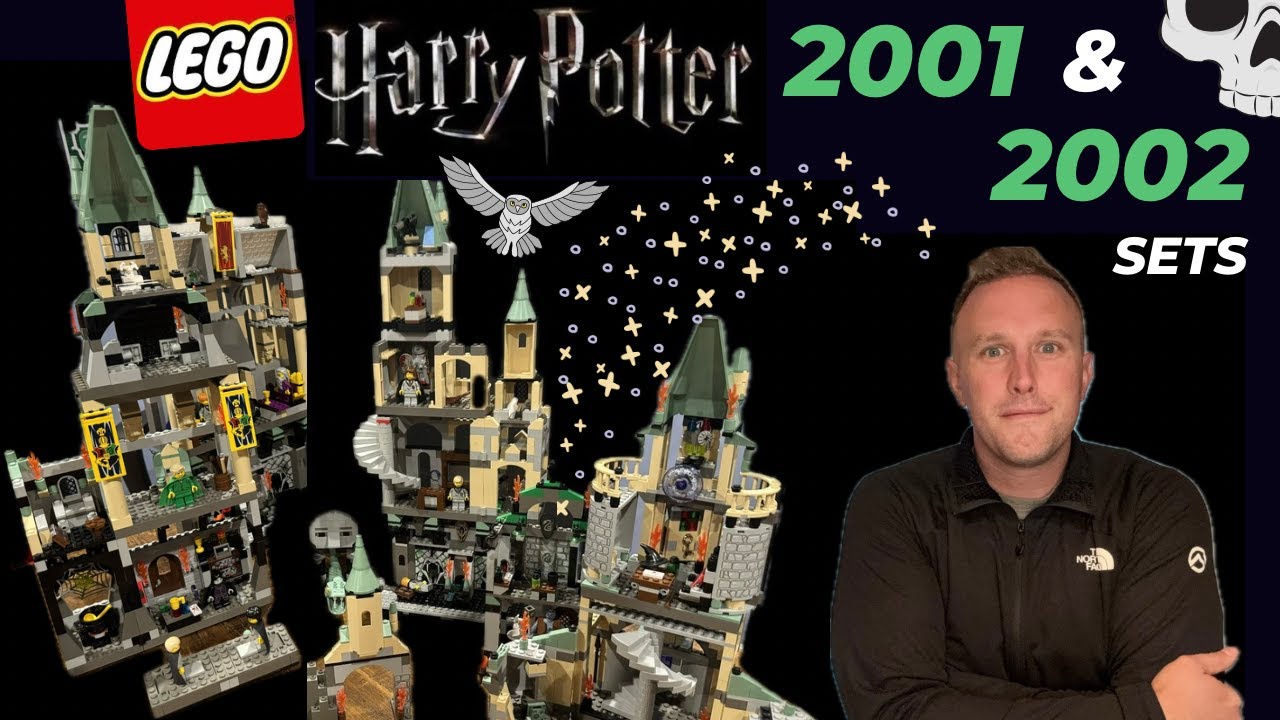 LEGO Harry Potter 2002 Hogwarts Castle Sets Combined with the 2001 Hogwarts Castle Sets!
